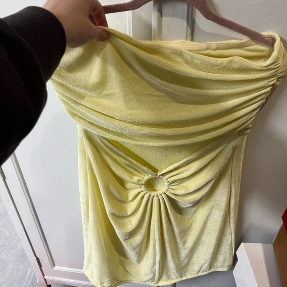 Lucy in the Sky Yellow Mini Dress - Picture 3 of 3